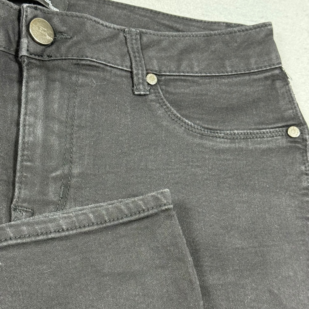 1822 Denim Womens Black High Rise Skinny Jeans Stretch Size 14
